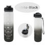 Wholesale1 Ltr Motivational Time Markers Water Bottles Sports Plastic Water Bottle Sports Gym 1 Litre Water Bottle for Kids