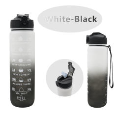 Wholesale1 Ltr Motivational Time Markers Water Bottles Sports Plastic Water Bottle Sports Gym 1 Litre Water Bottle for Kids