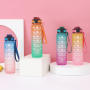 Wholesale1 Ltr Motivational Time Markers Water Bottles Sports Plastic Water Bottle Sports Gym 1 Litre Water Bottle for Kids