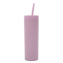 Plain Plastic Water Bottle 500ml 16oz Straight Water Bottle Straw Plastic Plastic Water Bottles for Kids Children