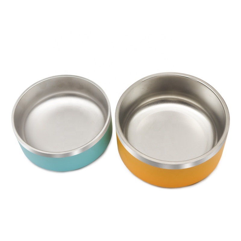 Wholesale Custom Logo 32oz/64oz Dog Food Bowls Stainless Steel Vacuum Insulated Dog Bowl Pet Food Feeder Bowl for Dog and Cat