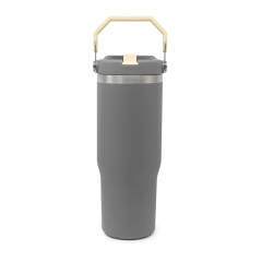 Premium 30oz Stainless Steel Tumbler Large Capacity Thermos with Handle Insulated Stainless Steel Cup with Safety Straw