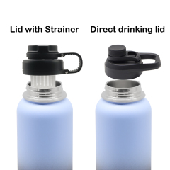 Hot Sell 12/16/18/22/25/32/40/64oz Double Wall Flask Vacuum Insulated Stainless Steel Sports Water Bottle BPA Free With Handle