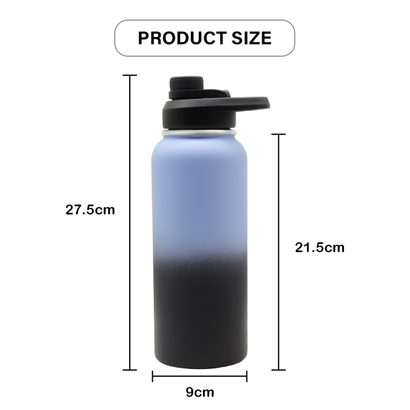 Hot Sell 12/16/18/22/25/32/40/64oz Double Wall Flask Vacuum Insulated Stainless Steel Sports Water Bottle BPA Free With Handle