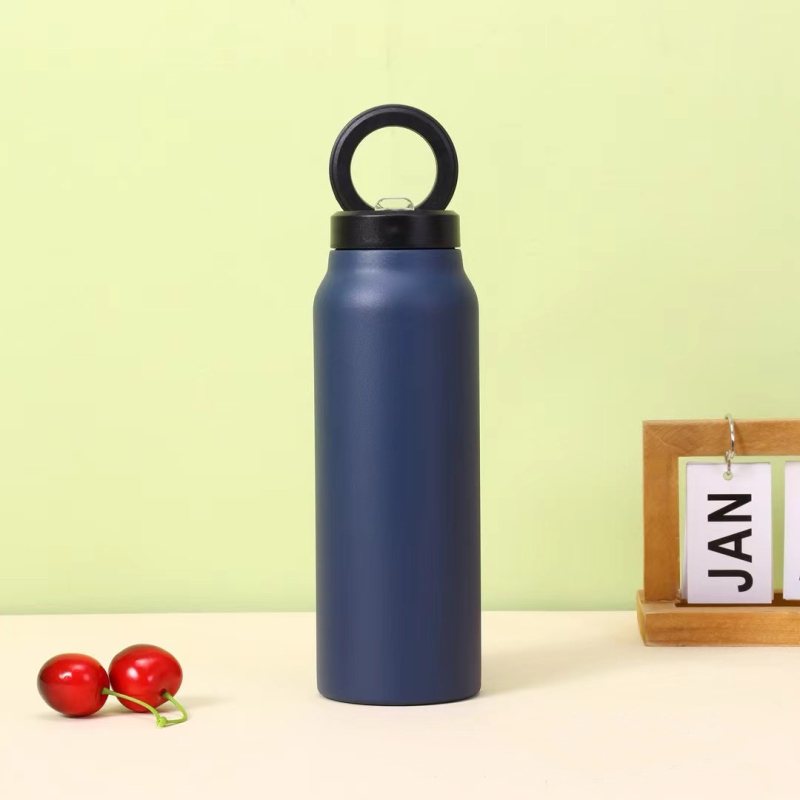 Magnetic Phone Holder Water Bottle Insulated Water Bottle Leak Proof Double Wall Vacuum Insulated Stainless Steel Thermos