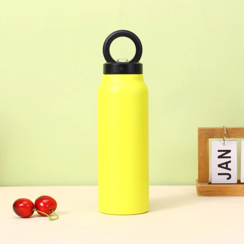 Magnetic Phone Holder Water Bottle Insulated Water Bottle Leak Proof Double Wall Vacuum Insulated Stainless Steel Thermos