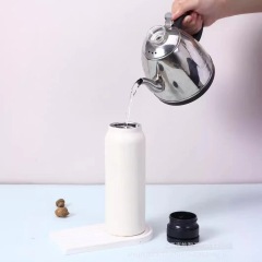 Magnetic Phone Holder Water Bottle Insulated Water Bottle Leak Proof Double Wall Vacuum Insulated Stainless Steel Thermos