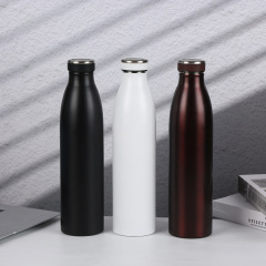 750ML Stainless Steel Water Bottle Vacuum Flask Outdoor Thermal Mug Cold and Hot Insulated Cup