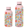New Arrival Large Capacity Drinking Cup Wide Mouth Portable Outdoor Sports Kettle Straw Cup a Set of Flowers Printed Bottle