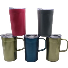 Wholesale Custom Coffee Mug Stainless Steel Thermos Flask Coffee Cup Eco-friendly Vacuum Travel Tumbler Coffee Mug With Lid