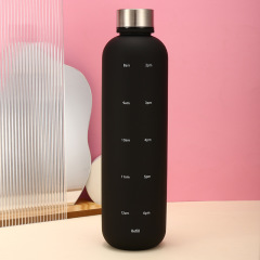 Wholesale Top Seller 32oz PP Water Bottle 1L Plastic Water Bottle BPA Free Frosted Water Bottle with Time Marker