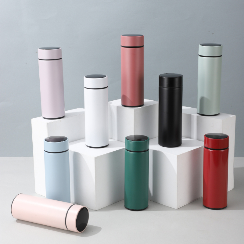 Wholesale Fahrenheit Temperature Mini Smart Thermos 300ml Led Smart Water Bottle With Led Temperature Display