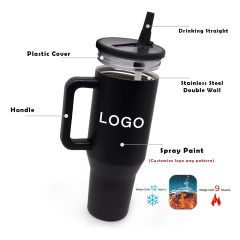New Design Custom 40oz Tumbler Double Wall Stainless Steel Travel Tumbler 40oz Tumbler With Straw