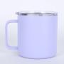 10oz/12oz/14oz High Quality Double Wall Stainless Steel Travel Outdoor Coffee Mug Tea Cup Thermos Vacuum Mug With Handle