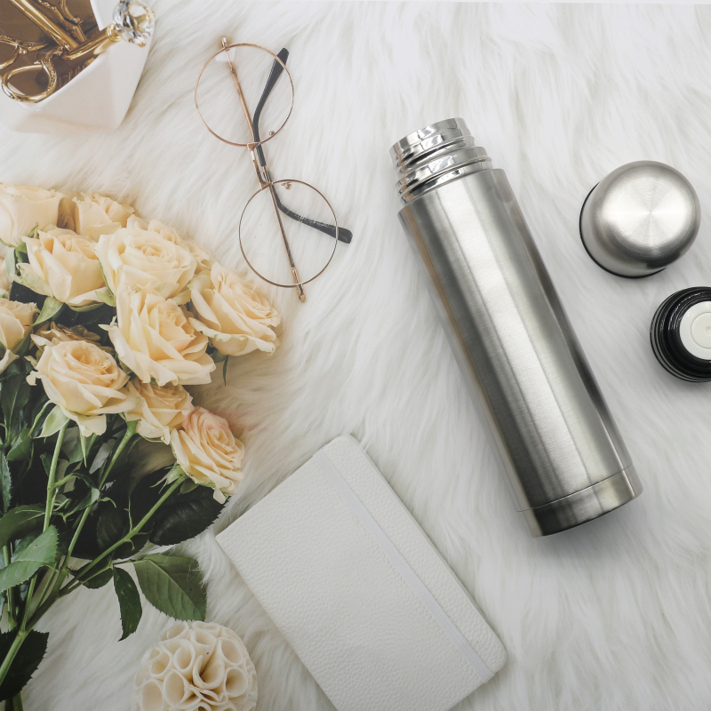 Outdoor Portable 500 Ml Stainless Steel Water Bottle Bullet Thermos Vacuum Insulation Thermos Flask