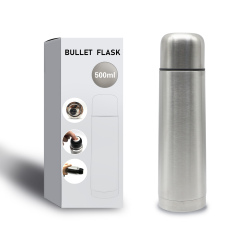 Outdoor Portable 500 Ml Stainless Steel Water Bottle Bullet Thermos Vacuum Insulation Thermos Flask
