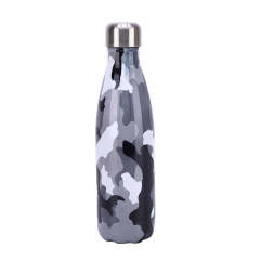 Stainless Steel Vacuum Insulated Bottle Double Walled Cola Shape Thermos Reusable Metal Water Bottle Leak-Proof Sports Flask