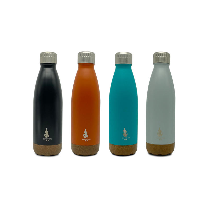 Stainless Steel Vacuum Insulated Bottle Double Walled Cola Shape Thermos Reusable Metal Water Bottle Leak-Proof Sports Flask
