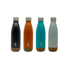 Stainless Steel Vacuum Insulated Bottle Double Walled Cola Shape Thermos Reusable Metal Water Bottle Leak-Proof Sports Flask