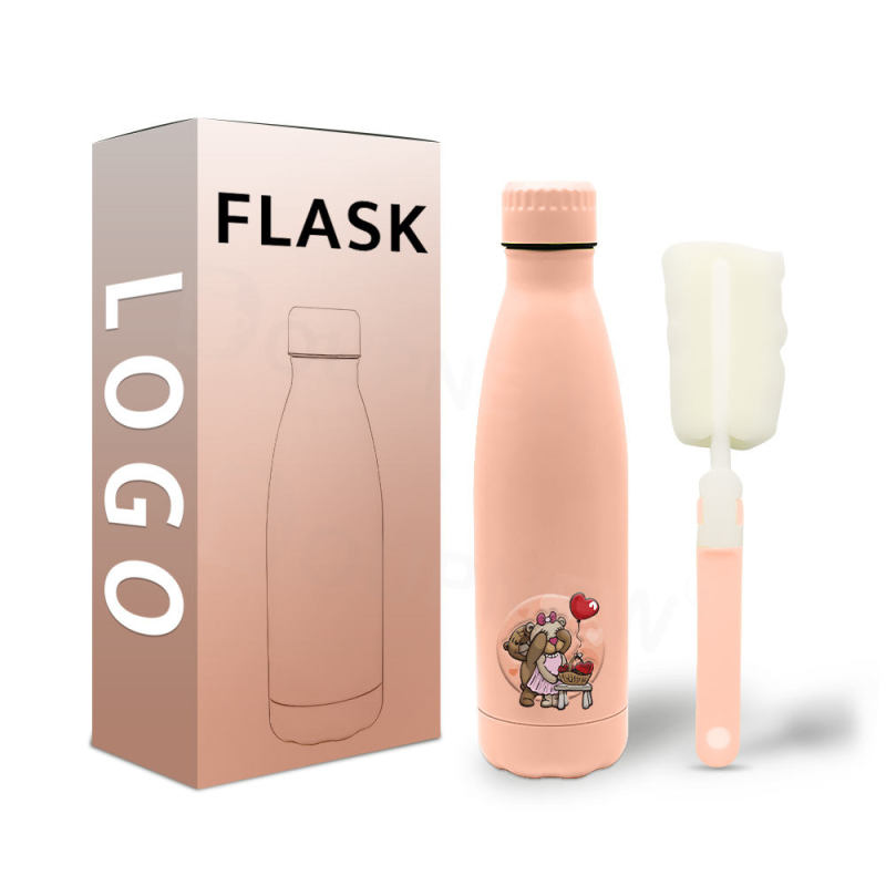 Wholesale Cheap Stainless Steel Cola Shape Water Bottle Thermos Water Bottles Vaccum Flask With Custom Logo
