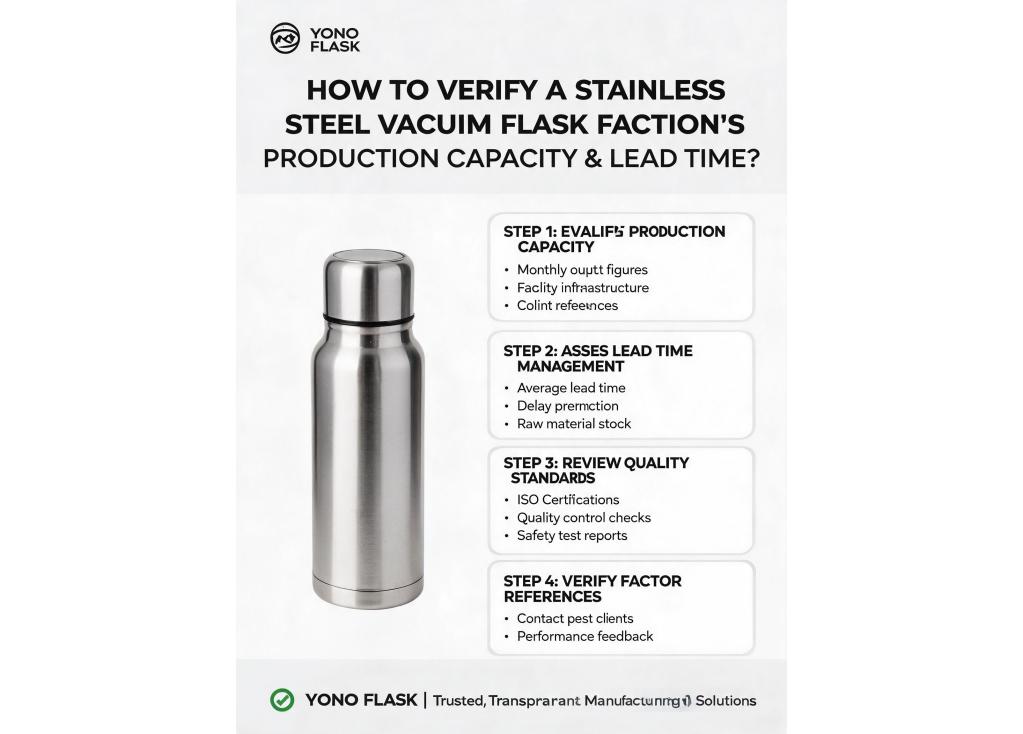 How to verify a stainless steel vacuum flask factory's production capacity and lead time?