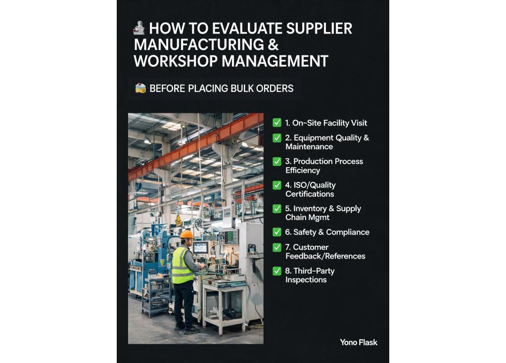 How to evaluate a supplier's manufacturing equipment and workshop management before placing a bulk order?