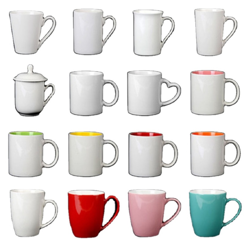 Wholesale High Quality Custom Design Mug Color Ceramic Travel Mug 350ml 500ml Portable Ceramic Coffee Mug With Ceramic Handle