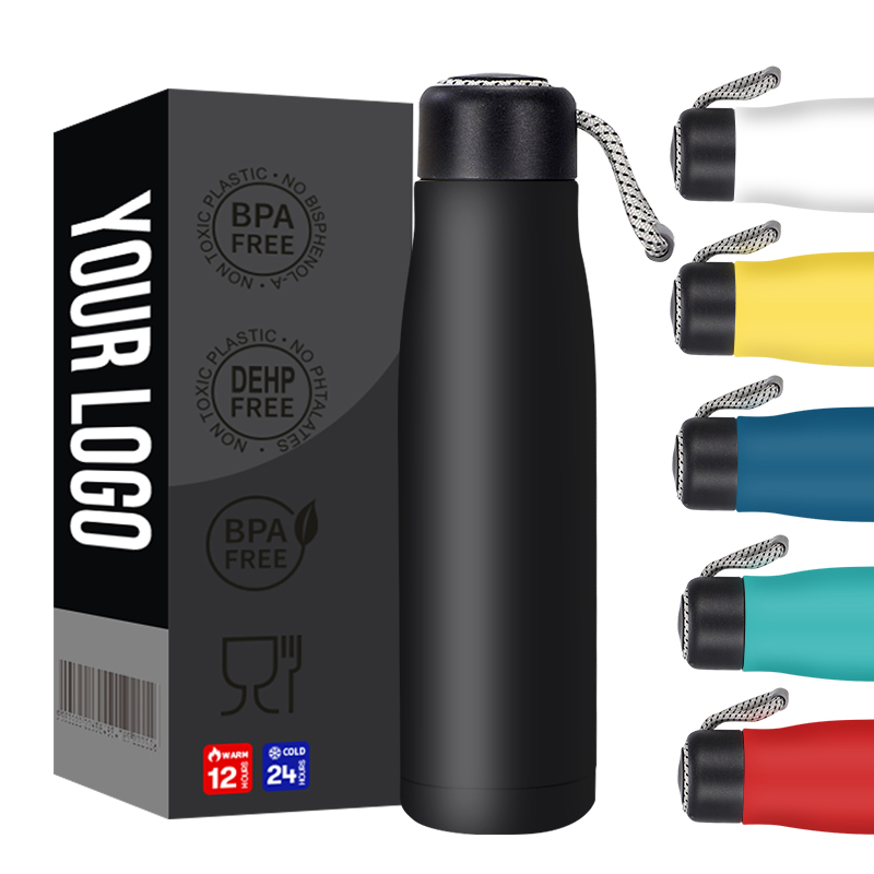 Wholesale Hot Sales High Quality 304 Stainless Steel Water Bottle With Lid and Cleaning Brush for Camping Sports
