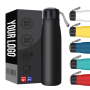 Wholesale Hot Sales High Quality 304 Stainless Steel Water Bottle With Lid and Cleaning Brush for Camping Sports