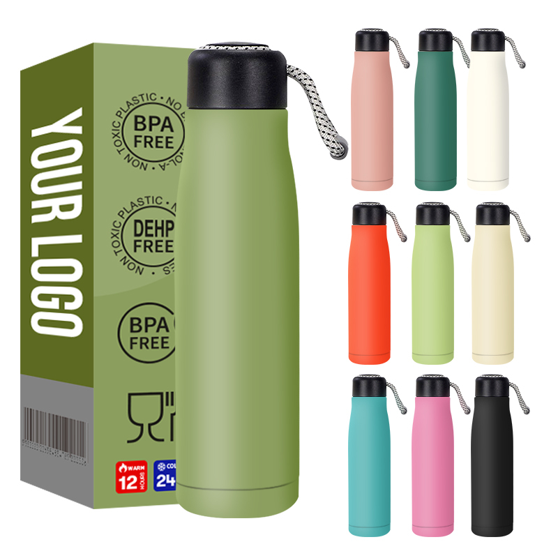 Wholesale Hot Sales High Quality 304 Stainless Steel Water Bottle With Lid and Cleaning Brush for Camping Sports