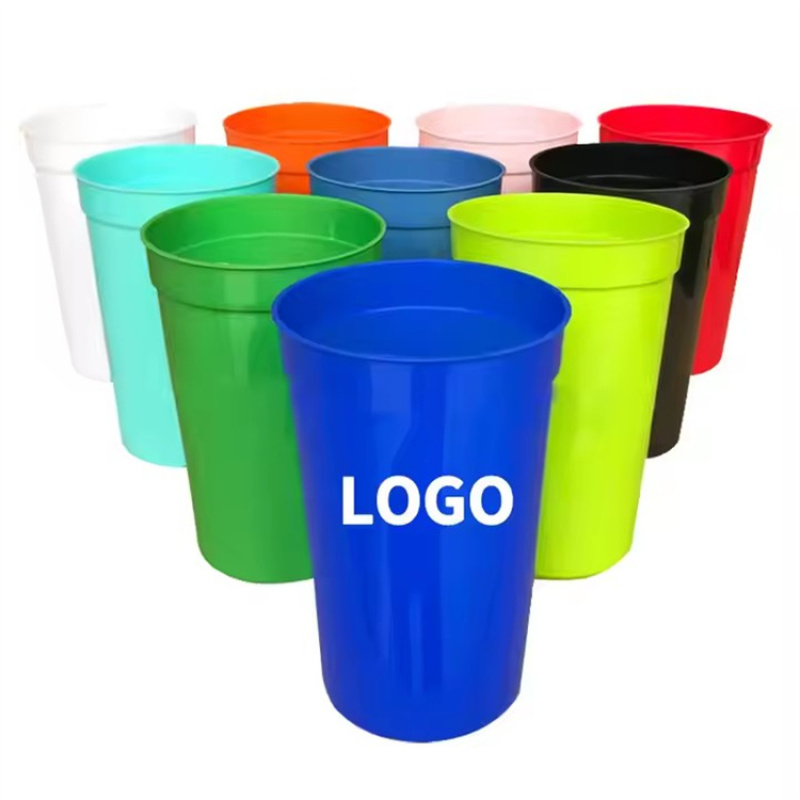 2024 Promotional Personalized Custom 12oz 16oz 22oz Plastic Beer Wedding Party Event Cup Stadium Cups