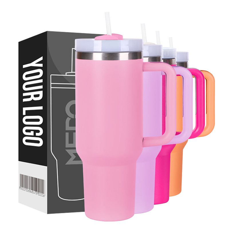 Wholesale Bulk Custom LOGO Tumbler 40oz Stainless Steel Travel Mug Coffee Tumbler Vacuum Cup 20oz 30oz 40oz Tumbler With Handle