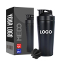 Wholesale Customized Stainless Steel  500ml 750ml Sport Double Wall Insulated Protein Shaker Bottles for Gym Fitness Sports