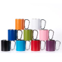 Wholesale Custom LOGO Camping Mugs Climbing Travel Camping Outdoor Trip Stainless Steel Mugs Carabiner Mug With Buckle