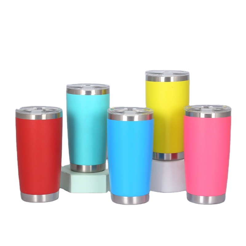 Wholesale Promotion Blank Stainless Steel 20oz Tumblers Cups in Bulk Insulated Travel Car Mugs