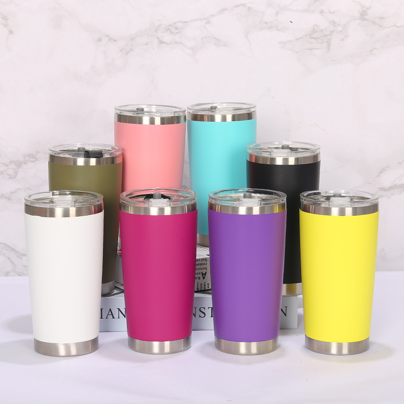 Wholesale Promotion Blank Stainless Steel 20oz Tumblers Cups in Bulk Insulated Travel Car Mugs