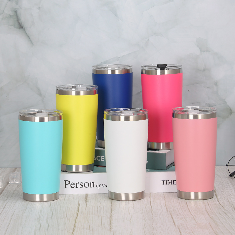 Wholesale Promotion Blank Stainless Steel 20oz Tumblers Cups in Bulk Insulated Travel Car Mugs