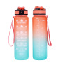 Wholesale Eco Friendly Plastic Water Bottle Custom Motivational Bpa Free 32oz Reusable Gym Sport Water Bottle