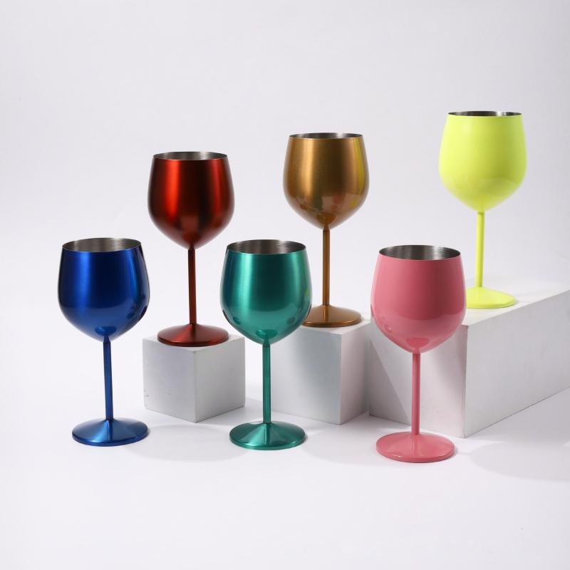 Wholesale Hot Sales Custom Color logo 304 Food Grade Stainless Steel Shot Glass with Lid for Party