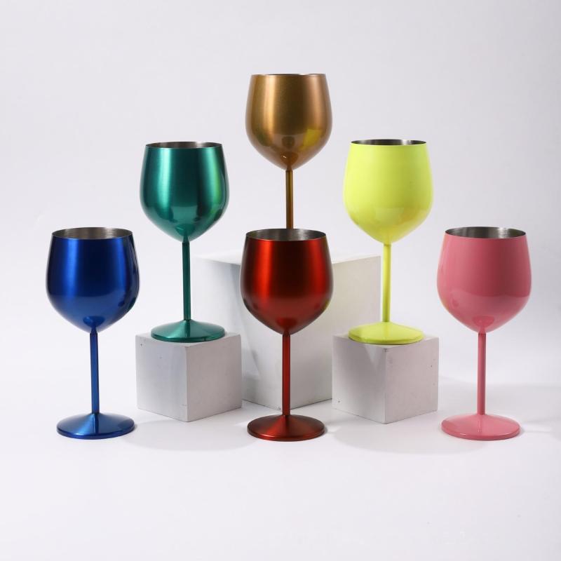 Wholesale Hot Sales Custom Color logo 304 Food Grade Stainless Steel Shot Glass with Lid for Party