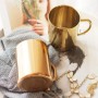 Wholesale Customized logo Mug Camping Travel Outdoor Cup 400ml Double-Wall Stainless Steel Mug With Handle for Tea Milk Beer