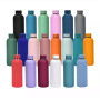 High Quality Custom Logo 350ml 500ml 750ml 1000ml Small Mouth Rubber Coated Double Wall Stainless Steel Kids Water Bottle