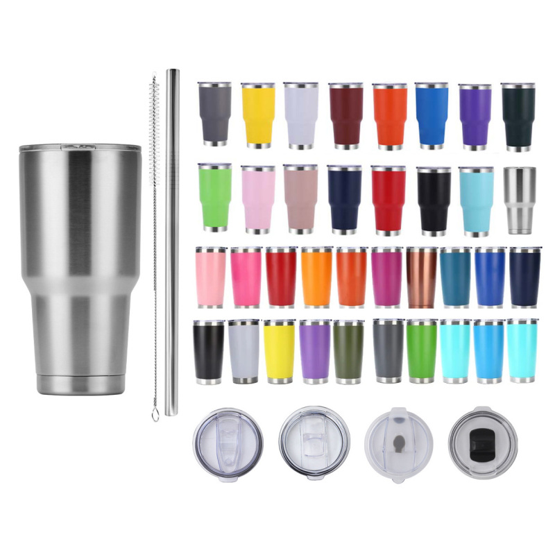 Custom LOGO Wholesale 12oz 20oz 30oz Tumbler Vacuum Insulated Mug Travel Cooler Cups Double Wall Stainless Steel Tumblers