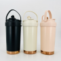 Wholesale High Quality 500ml Reusable Coffee Cup 316 Stainless Steel Liner Ceramic Liner Triple Drinking Spout Cups of Coffee