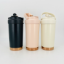 Wholesale High Quality 500ml Reusable Coffee Cup 316 Stainless Steel Liner Ceramic Liner Triple Drinking Spout Cups of Coffee