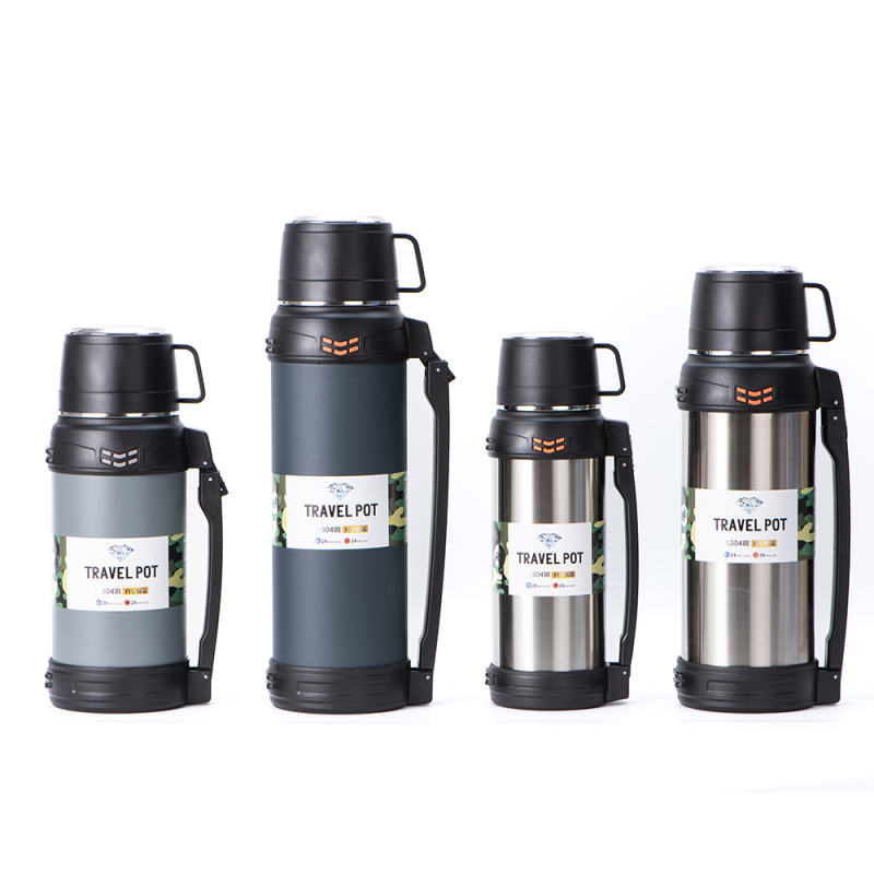 Wholesale Custom logo 1.2L 1.6L 2L BPA-Free Sport Insulated Double Wall Vacuum Flask Stainless Steel Water Bottle for Travel