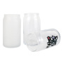 DIY Gift Use 12 oz 16 oz Cola Glass Can Mugs Tumbler Shaped Bamboo Lid Cola Beer Cup with Bamboo Lid and Straw in Bulk