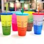 Hot Sale 700ml Lid Straw Tumbler Drinking Water Temperature Gradient Reusable pp 24oz Color Changing Plastic Cup