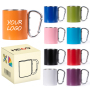 Wholesale Custom LOGO Climbing Travel Camping Outdoor Stainless Steel Mugs Insulated Coffee Mug Carabiner Mug With Buckle