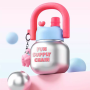 Big Belly Cup Double Drinking Cup Carrying Pot Large Capacity Cute Ton Ton Bucket Male and Female Students Trend Plastic Cup